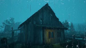 Стук дождя по старой крыше. Звуки дождя и грома убаюкивают и радуют душу