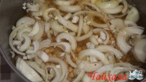 Очень вкусная, Таджикская блюда нахуд шурак (шур нахуд). Кушать подана.