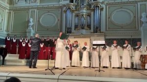 "Родина слышит" муз.:  Д. Шостакович; сл.: Е. Долматовский, Большой детский хор имени Попова