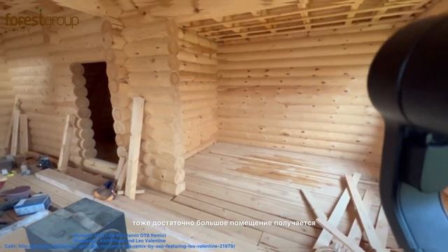 Дом из оцилиндрованного бревна. Обзор.