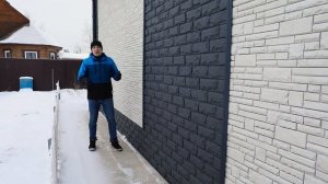 Обшивка дома/ Фасадные панели с точной имитацией светлого камня-песчаника!