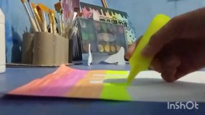hola subrayé ...una hoja con resaltadores... WOW Artist ... y MANDALAS . .FABER CASTELL