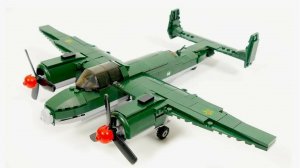 Собираем из деталей Lego.Sluban B0688 Самалет Бомбардировщик. Lego. Лего. Схемы и инструкции