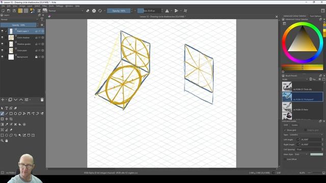 12. Circle Shadows. DRAWING ISOMETRIC 101 by Riaan Marais