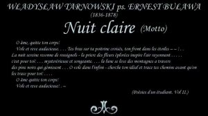 W. Tarnowski -  Nuit claire (Noc jasna)