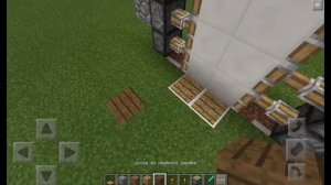 Как сделать в MCPE 0.15.0/0.15.1 Механическую дверь 3x2