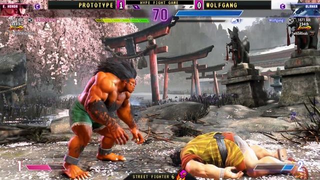 Street Fighter 6 🥊 Prototype (E.HONDA) VS Wolfgang (BLANKA) 🥊 スト6  🥊 SF6 🥊4K 60ᶠᵖˢ