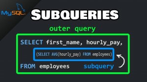 Урок №26: MySQL SUBQUERIES