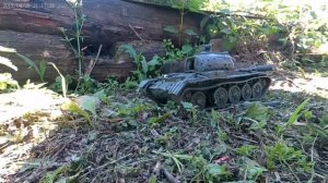 Подрыв танка Т-54 из пластилина