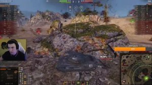 Барик на 60 тп  взял три отметки! топ бой на миллион! #барик #wot