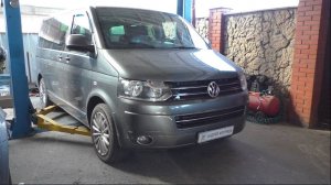 Замена комплекта ГРМ и помпы на VW Transporter T5  Фольксваген Транспортер 2,0 TDI 2010 1часть