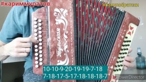 ПЛЯСОВЫЕ НА ГАРМОНИ - РАЗБОР ЦИФРАМИ ГУЛЬНАЗИРА #баянпобратски #кариммуратов