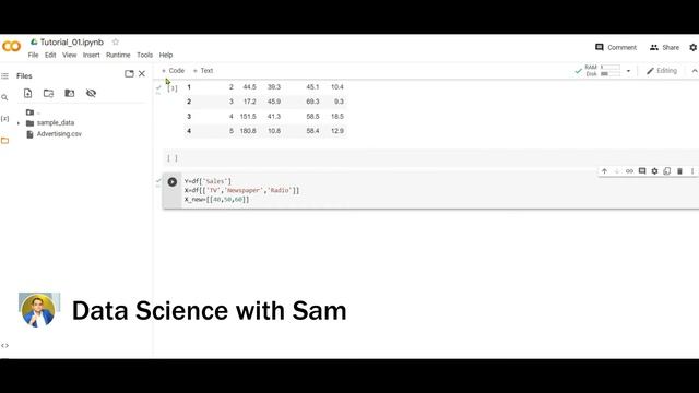 Tutorial 2 - Fitting a Linear Regression