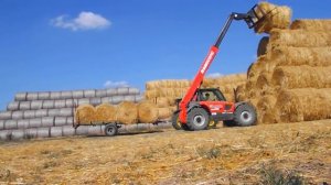 Работа телескопического погрузчика Manitou MLT 731 Turbo