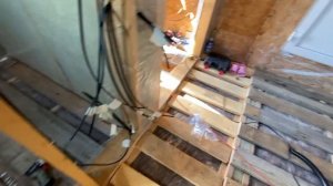 часть 20. Теплый пристрой. Монтаж обрешетки и ОСП на пол.