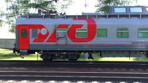 Новый тепловоз ТЭМ18ДМ-1941 с вагоном "Испытание контактной сети"