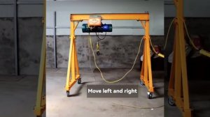 Small gantry crane, portable gantry design with rollers up to 10 tons, rolling gantry crane maker