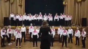 "Дино-динозавры" муз.Е.Крылатова, со.Ю.Энтина. Хор "Огонёчки-огоньки" ХС "Юность" г Люберцы