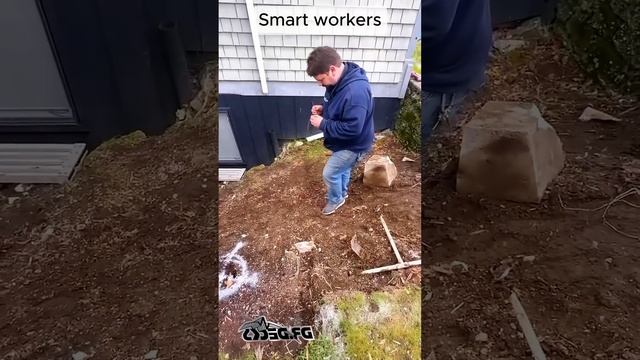 Smart workers #adamrose #construction #workers