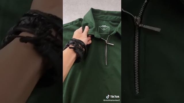 ÁO POLO PHẲNG ZIPPER DÂY KÉO - CỔ DỆT KIM