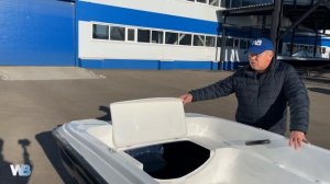 Обзор стеклопластиковой моторной лодки "Пингвин" от производителя WYATBOAT.