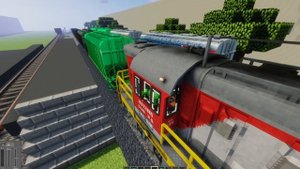 Урок по маневровым работам на ЧМЭ3 в Minecraft