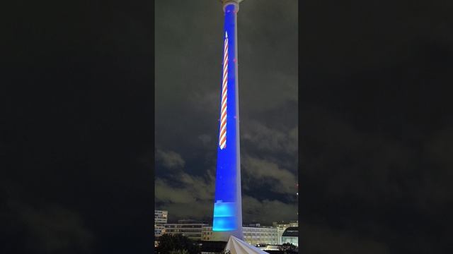 55 Jahre Berliner Fernsehturm #alex #sightseeing #kultur #walking #festival #lightshow #berlin #spaß