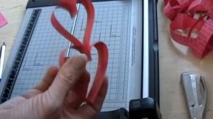 Valentines Day paper heart wreath decoration