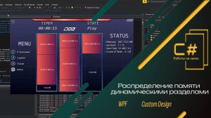 Симуляция распределение памяти динамическими разделами | C# WPF
