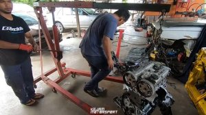 MASUK ENGINE FITTING MOUNTING - DAY 14