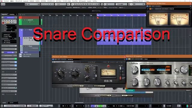 Waves CLA-76 & Softube FET Compressor Comparision on Drums