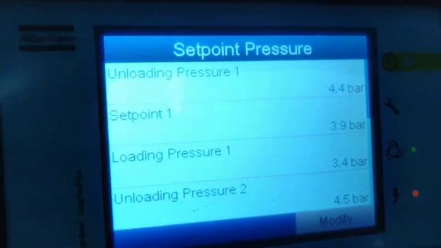 Cara setting Pressure di compressor Atlas copco ZH+355 смотреть онлайн