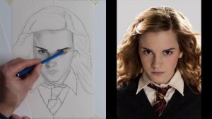 How to Draw Hermione Granger - Emma Watson in the Harry Potter films