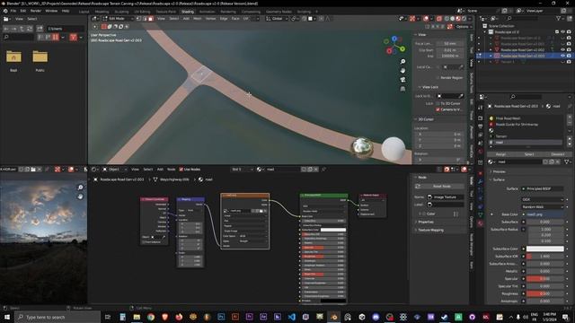 Roadscape V2.0 UPDATE! Geonode Road Generator for Blender (Main Tutorial)