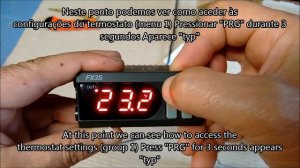 How to access digital thermostat settings Dotech FX3S