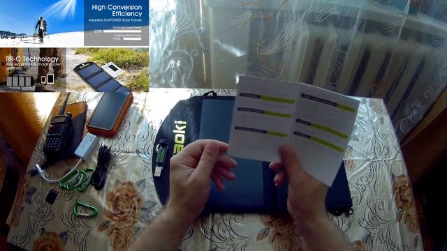 ⚡Складная солнечная панель⛅ для рыбаков и туристов. смотреть онлайн