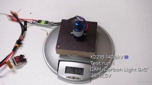 Sunnysky X2216 II vs X2216 III only thrust test