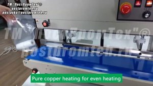 Роликовый конвейерный запайщик пакетов горизонтальный/Запаиватель пакетов настольный