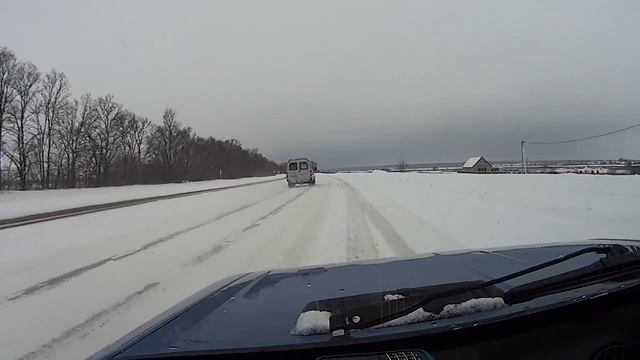Снег дорога ВАЗ 21061 смотреть онлайн