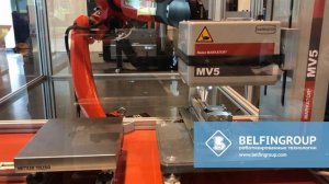 Робот для выгрузки, контрольного взвешивания и маркировка изделий