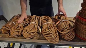 Верёвка статическая Экспонента. Фиксированная длина и прошитые концы.
