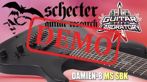 Электрогитара SCHECTER DAMIEN-8 MS SBK - демонстрация звучания