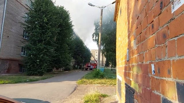 Пожар в Новочебоксарске.