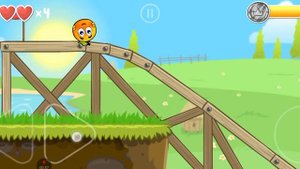 показываю как получить апельсин в Red Ball 4