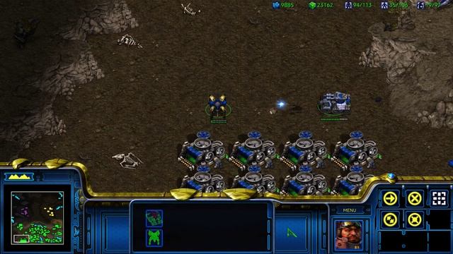 StarCraft - Dragoon VS Siege Tank (one on one) смотреть онлайн