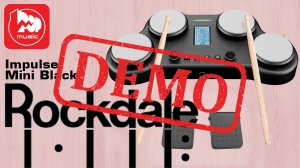 Электронная ударная установка ROCKDALE Impulse Mini Black - демонстрация звучания