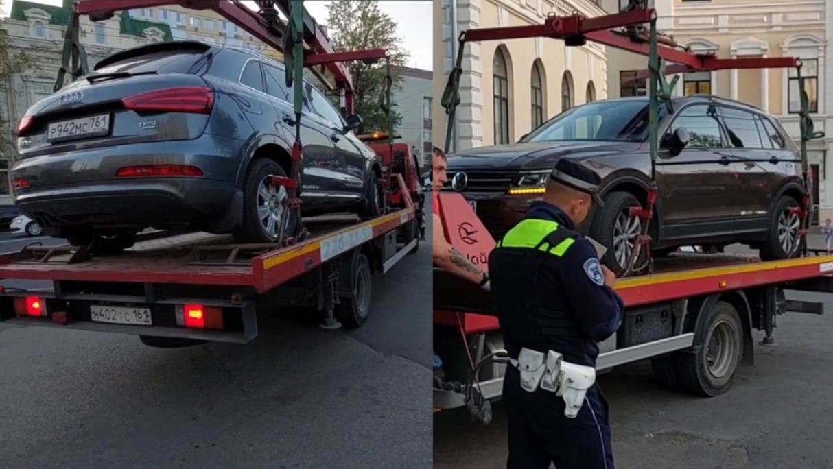 🔥Ростов-на-Дону. Продолжаем наводить порядок на пл. Свободы эвакуация с тротуара у лицея.🔥 смотреть онлайн