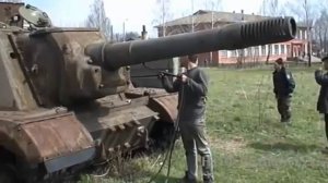 Завели ИСУ 152 простоявшую 60 лет в лесу!