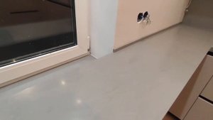 Столешница, фартук и подоконники из акрилового камня Grandex Beton Bridge