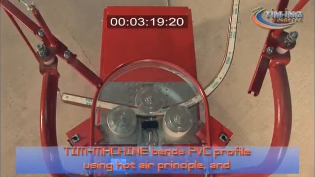 Bending machine for PVC profiles (real time bending) смотреть онлайн